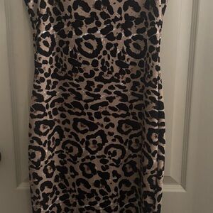 SHEIN Animal Print Sleeveless Dress